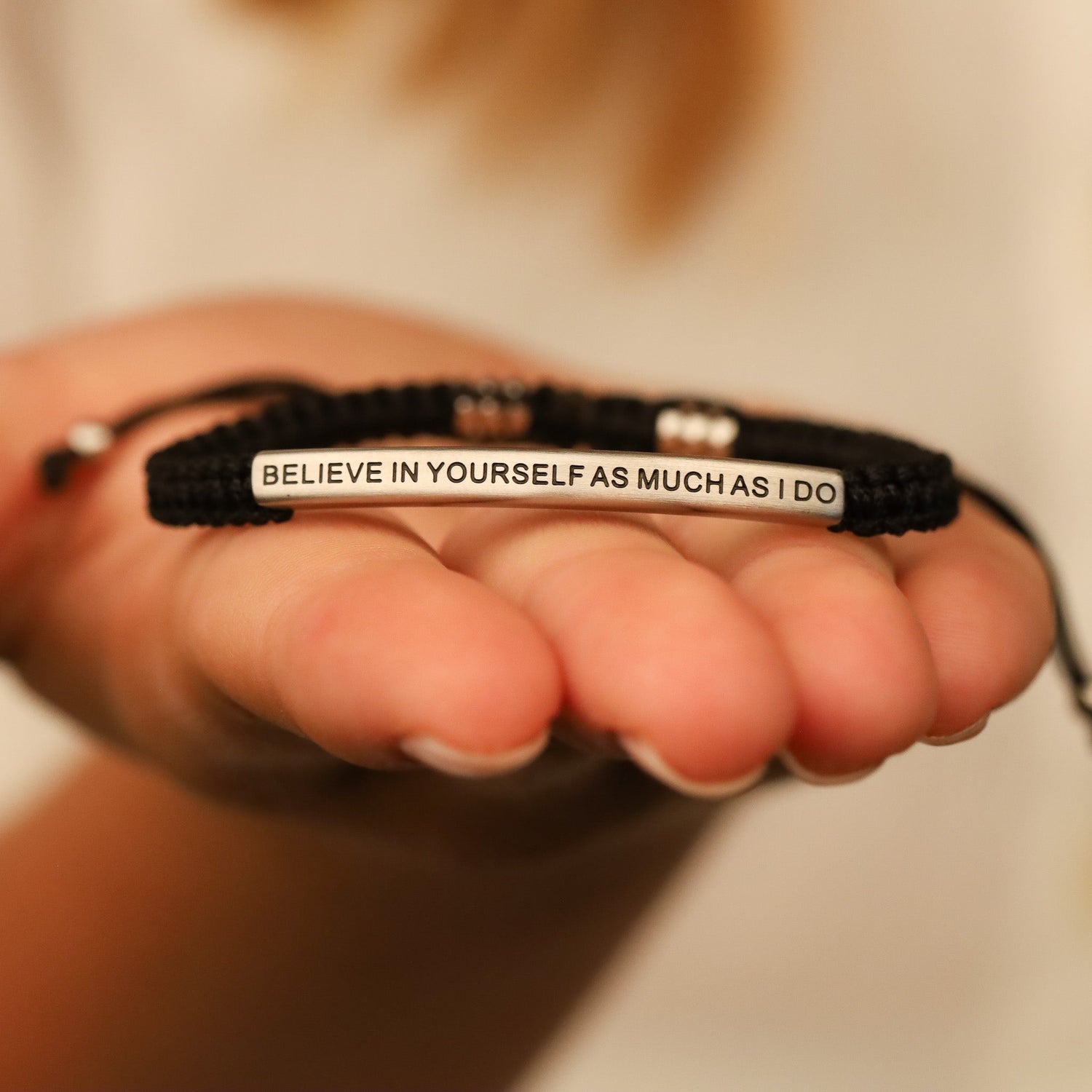 BELIEVE IN YOURSELF AS MUCH AS I DO ROPE BRACELET - Inspiration Co.