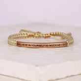 BELIEVE IN YOURSELF AS MUCH AS I DO ROPE BRACELET - Inspiration Co.