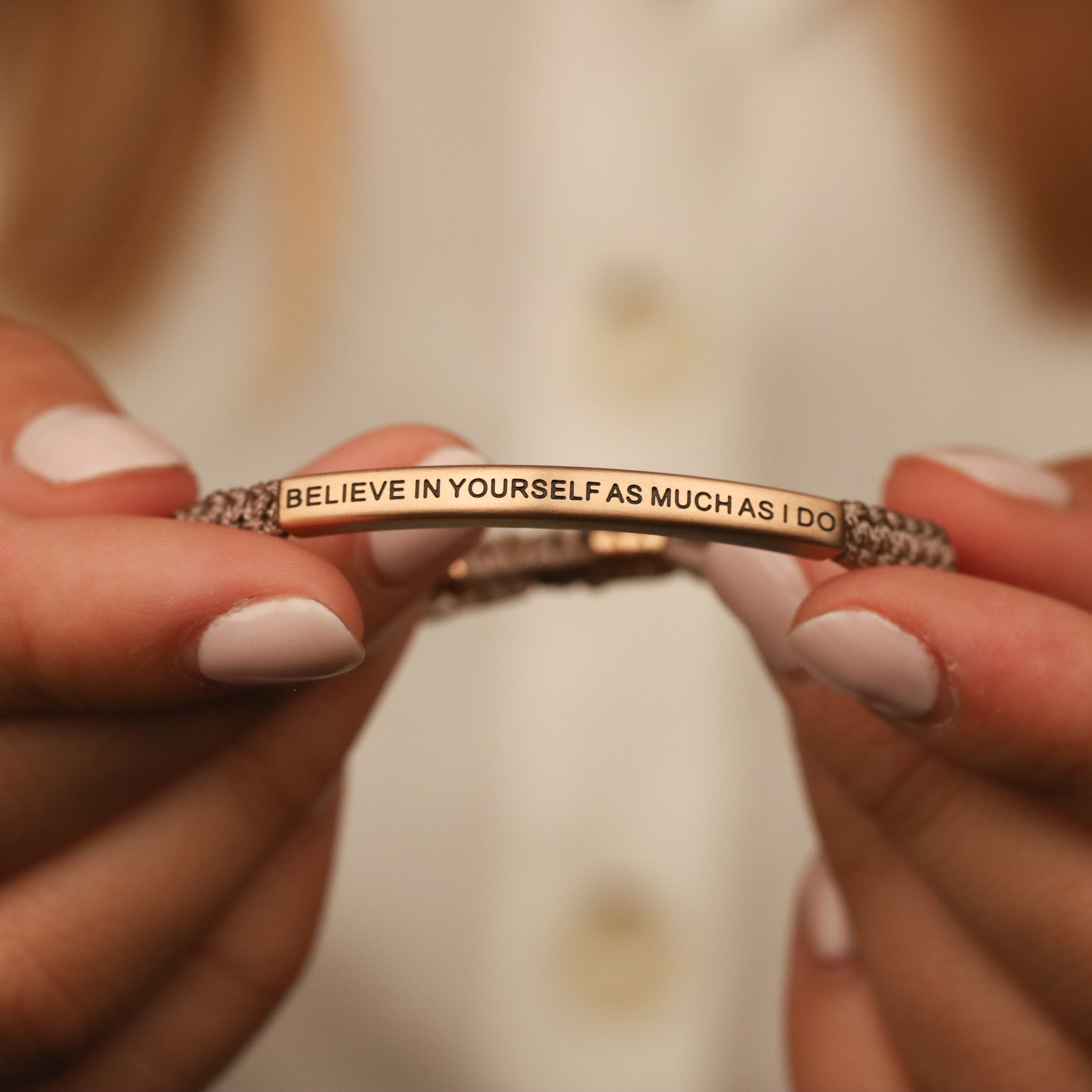 BELIEVE IN YOURSELF AS MUCH AS I DO ROPE BRACELET - Inspiration Co.