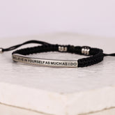 BELIEVE IN YOURSELF AS MUCH AS I DO ROPE BRACELET - Inspiration Co.