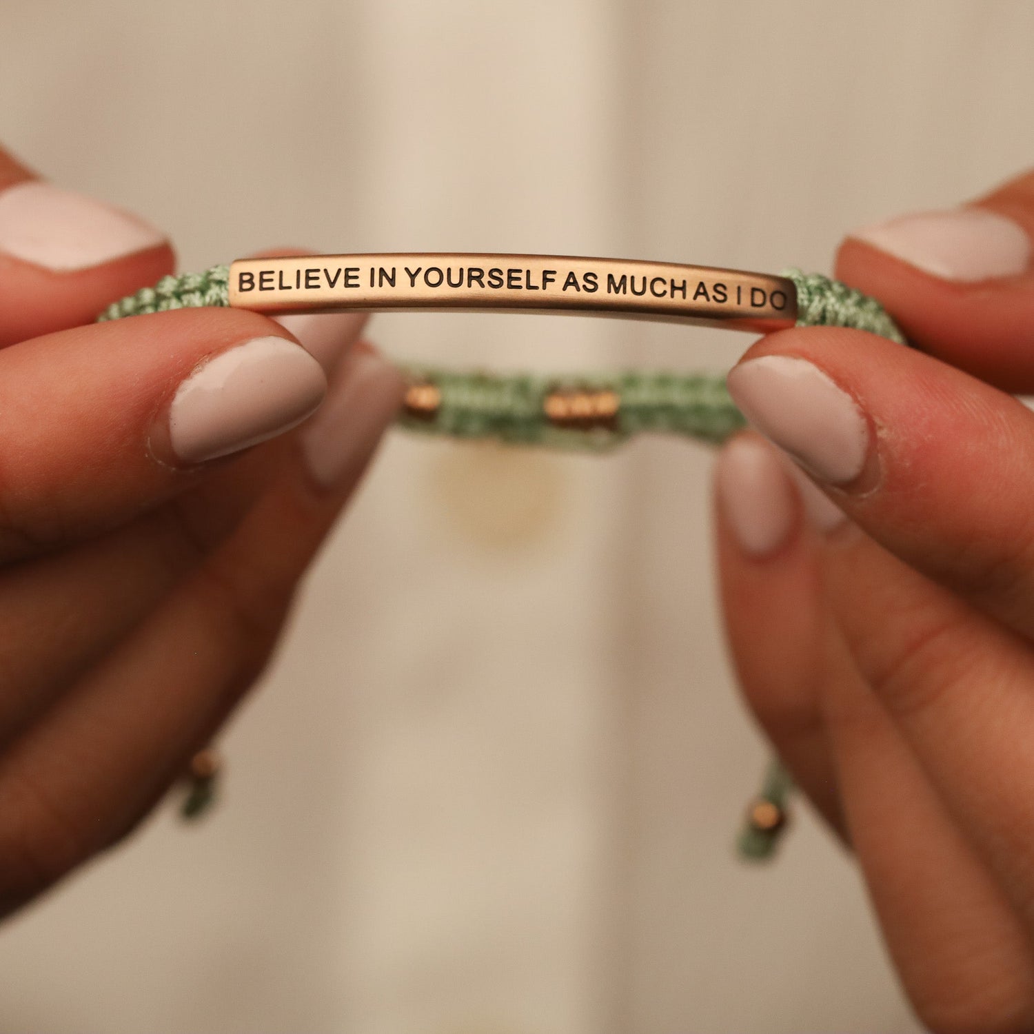 BELIEVE IN YOURSELF AS MUCH AS I DO ROPE BRACELET - Inspiration Co.