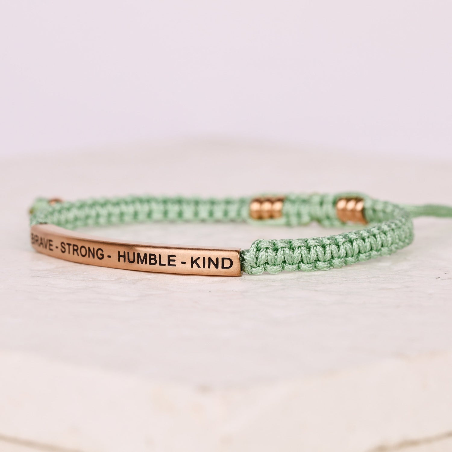 BRAVE - STRONG - HUMBLE - KIND ROPE BRACELET - Inspiration Co.