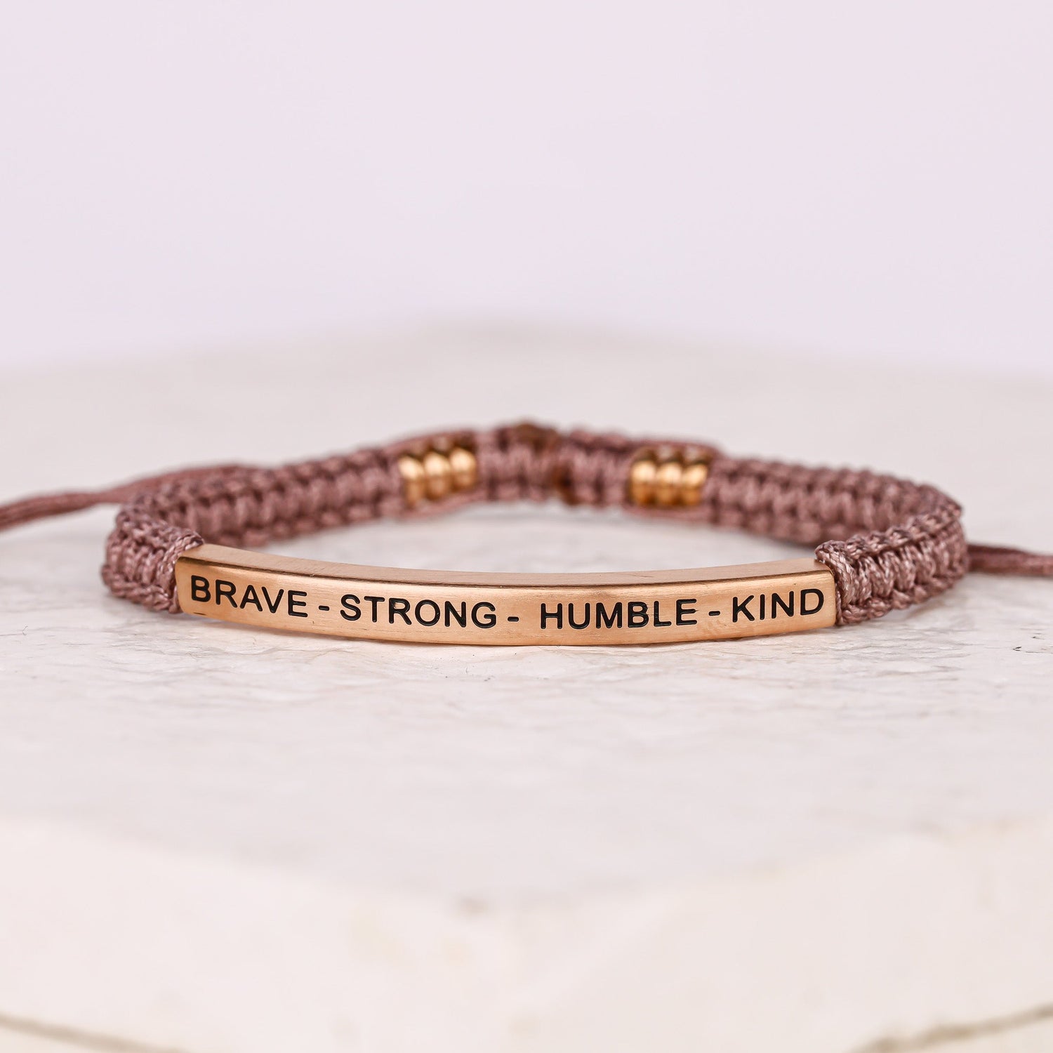 BRAVE - STRONG - HUMBLE - KIND ROPE BRACELET - Inspiration Co.