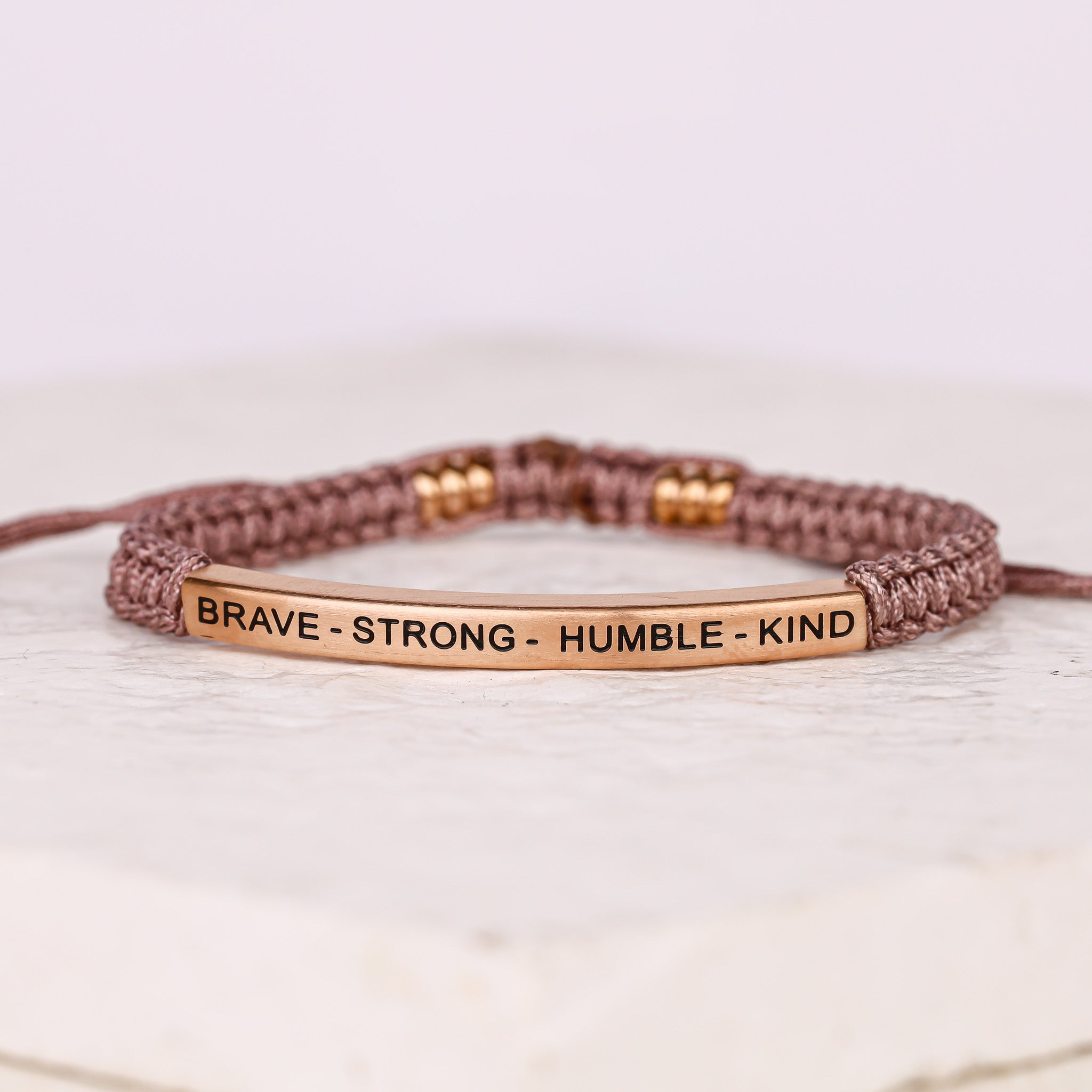 BRAVE - STRONG - HUMBLE - KIND ROPE BRACELET - Inspiration Co.