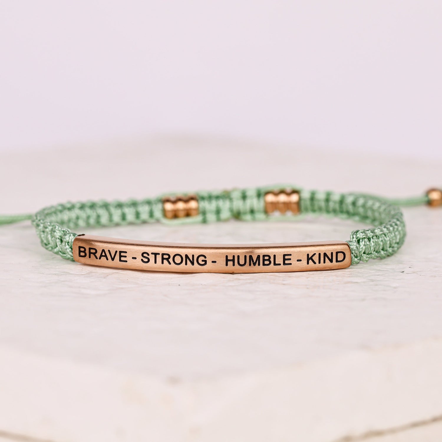 BRAVE - STRONG - HUMBLE - KIND ROPE BRACELET - Inspiration Co.