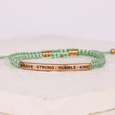 BRAVE - STRONG - HUMBLE - KIND ROPE BRACELET - Inspiration Co.