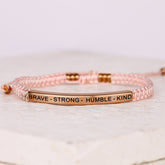 BRAVE - STRONG - HUMBLE - KIND ROPE BRACELET - Inspiration Co.