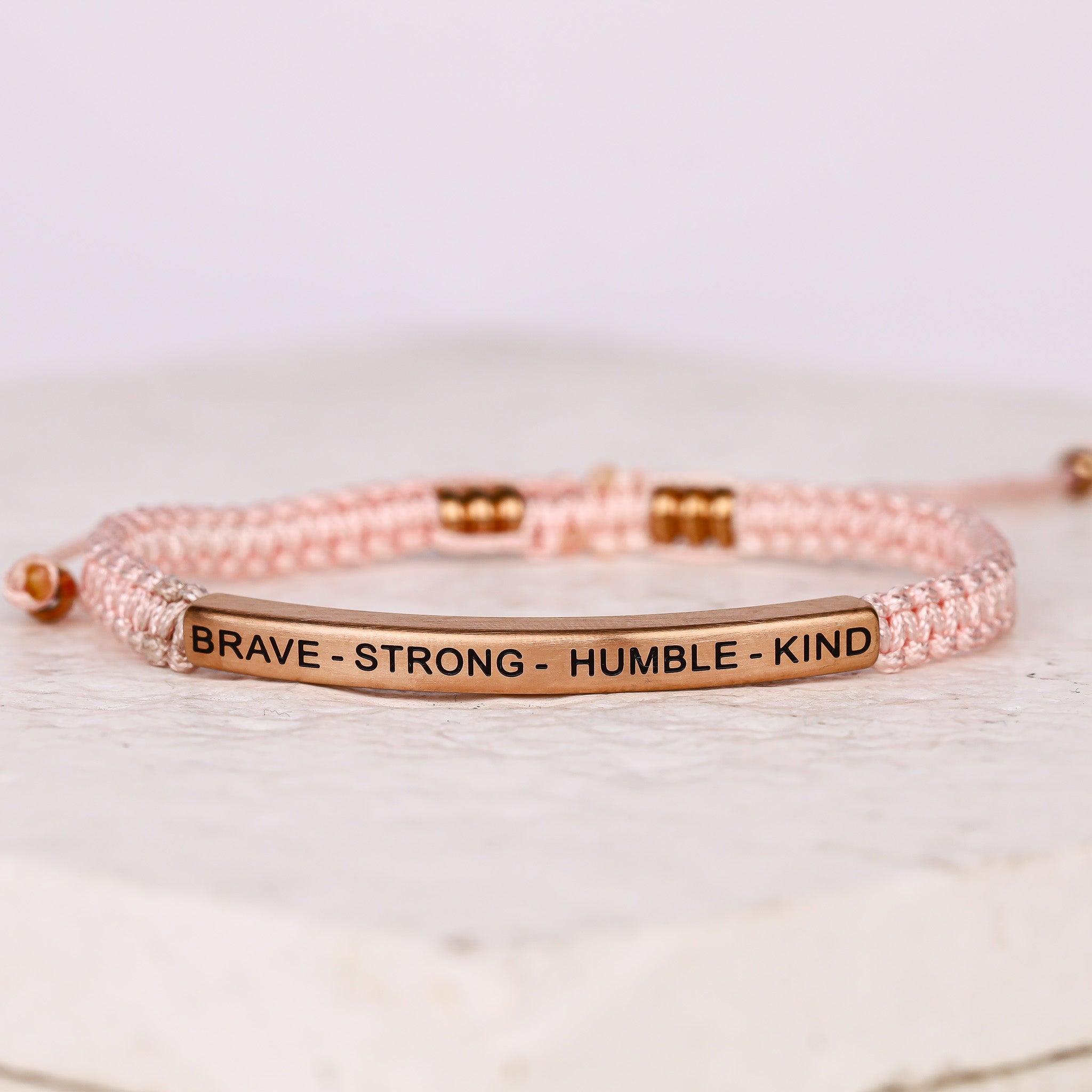 BRAVE - STRONG - HUMBLE - KIND ROPE BRACELET - Inspiration Co.