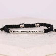  BRAVE - STRONG - HUMBLE - KIND ROPE BRACELET - Inspiration Co.