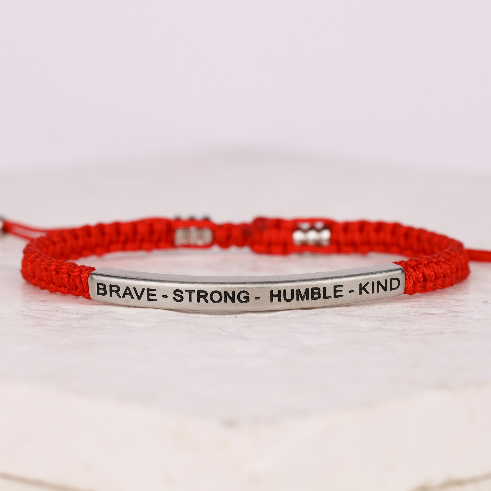 BRAVE - STRONG - HUMBLE - KIND ROPE BRACELET - Inspiration Co.