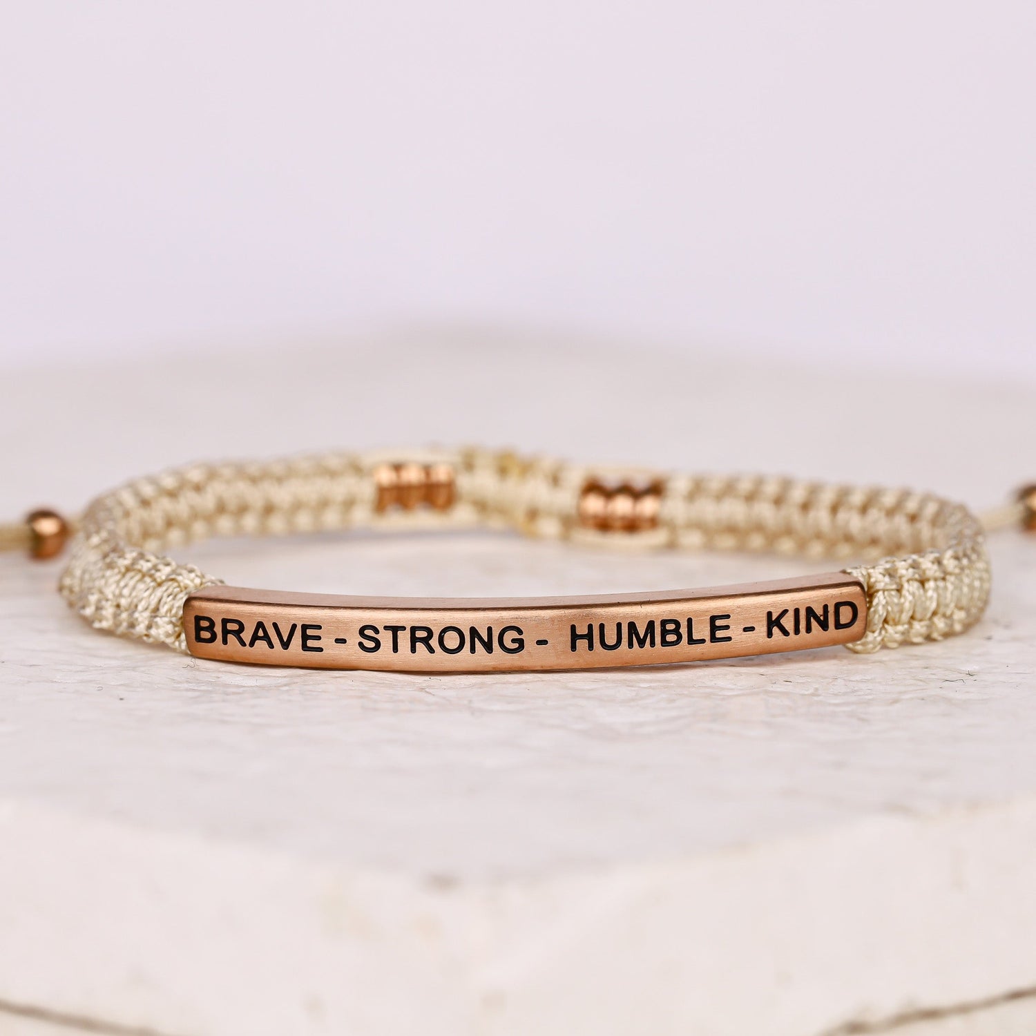 BRAVE - STRONG - HUMBLE - KIND ROPE BRACELET - Inspiration Co.