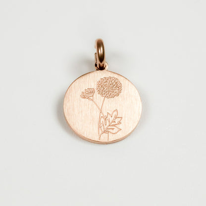 CHRYSANTHEMUM BIRTH-FLOWER PENDANT - Inspiration Co.