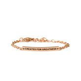 CREATED FOR GREATNESS - KIDS CHAIN BRACELET - Inspiration Co.