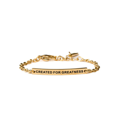 CREATED FOR GREATNESS - KIDS CHAIN BRACELET - Inspiration Co.