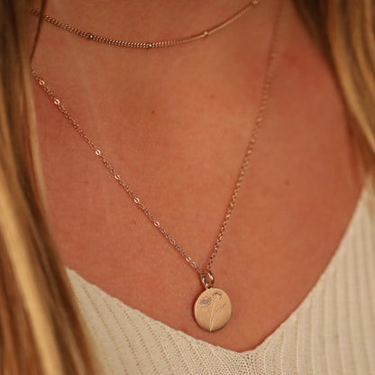 DAISY BIRTH-FLOWER PENDANT - Inspiration Co.