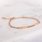 FAITH OVER FEAR- DAINTY CHAIN BRACELET - Inspiration Co.