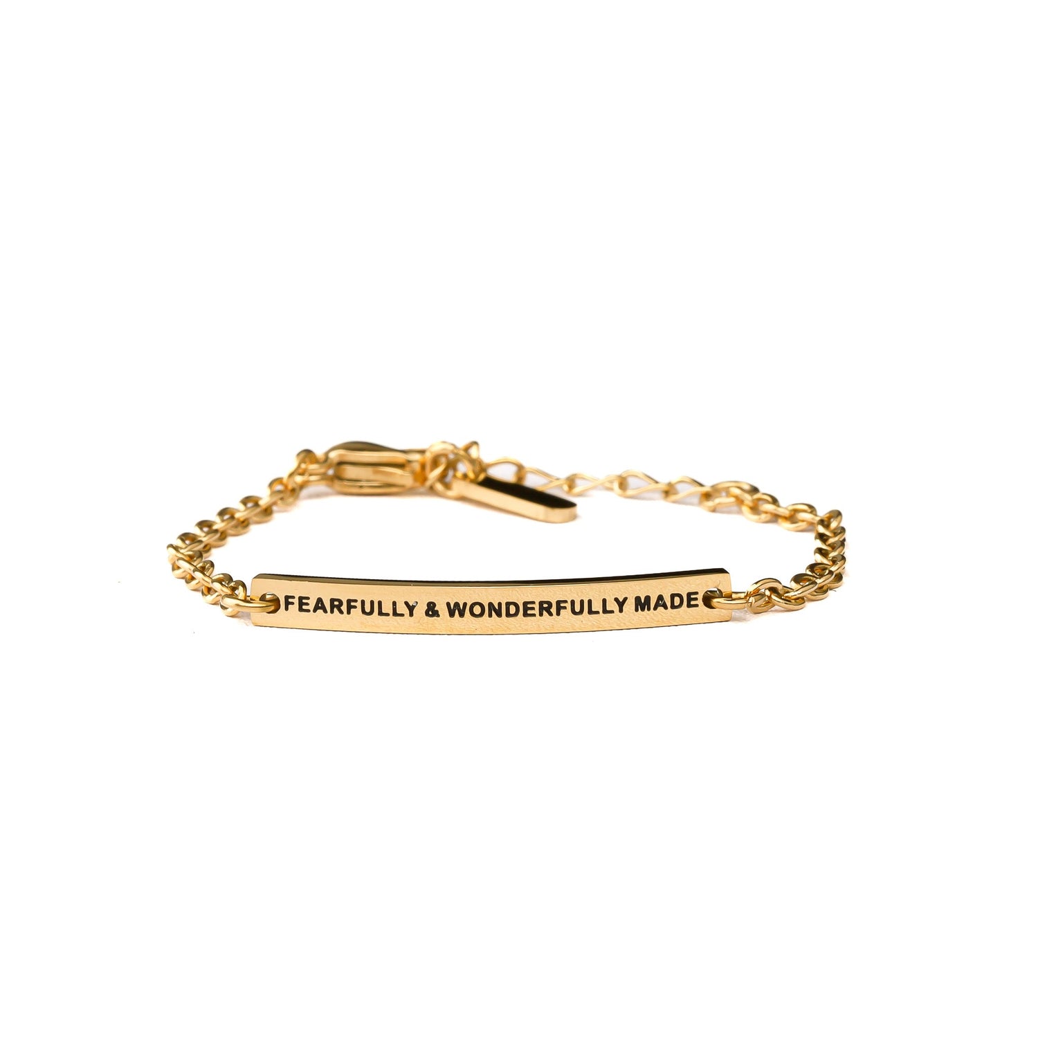 FEARFULLY &amp; WONDERFULLY MADE - KIDS CHAIN BRACELET - Inspiration Co.