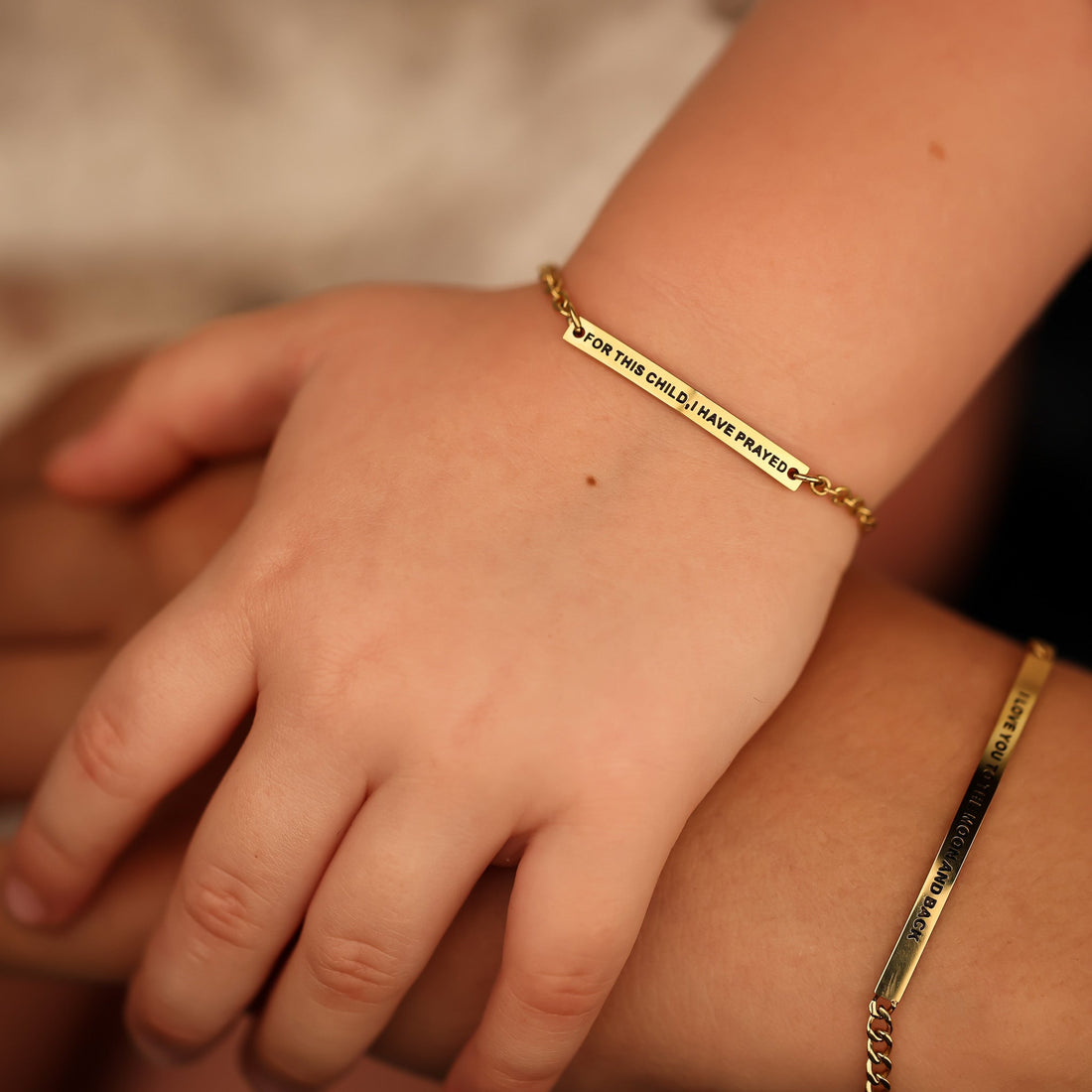 FOR THIS CHILD I HAVE PRAYED - KIDS CHAIN BRACELET - Inspiration Co.