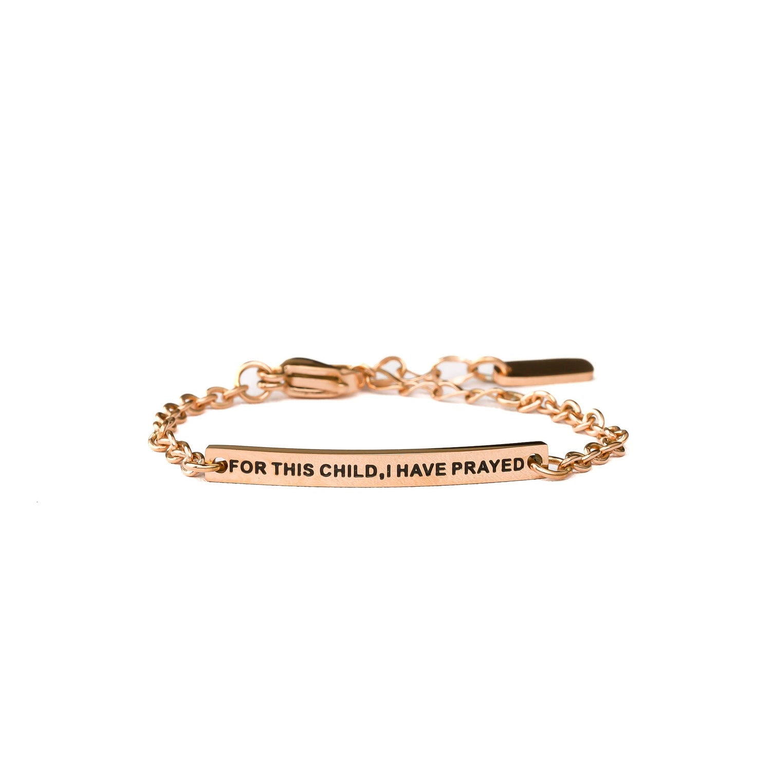 FOR THIS CHILD I HAVE PRAYED - KIDS CHAIN BRACELET - Inspiration Co.