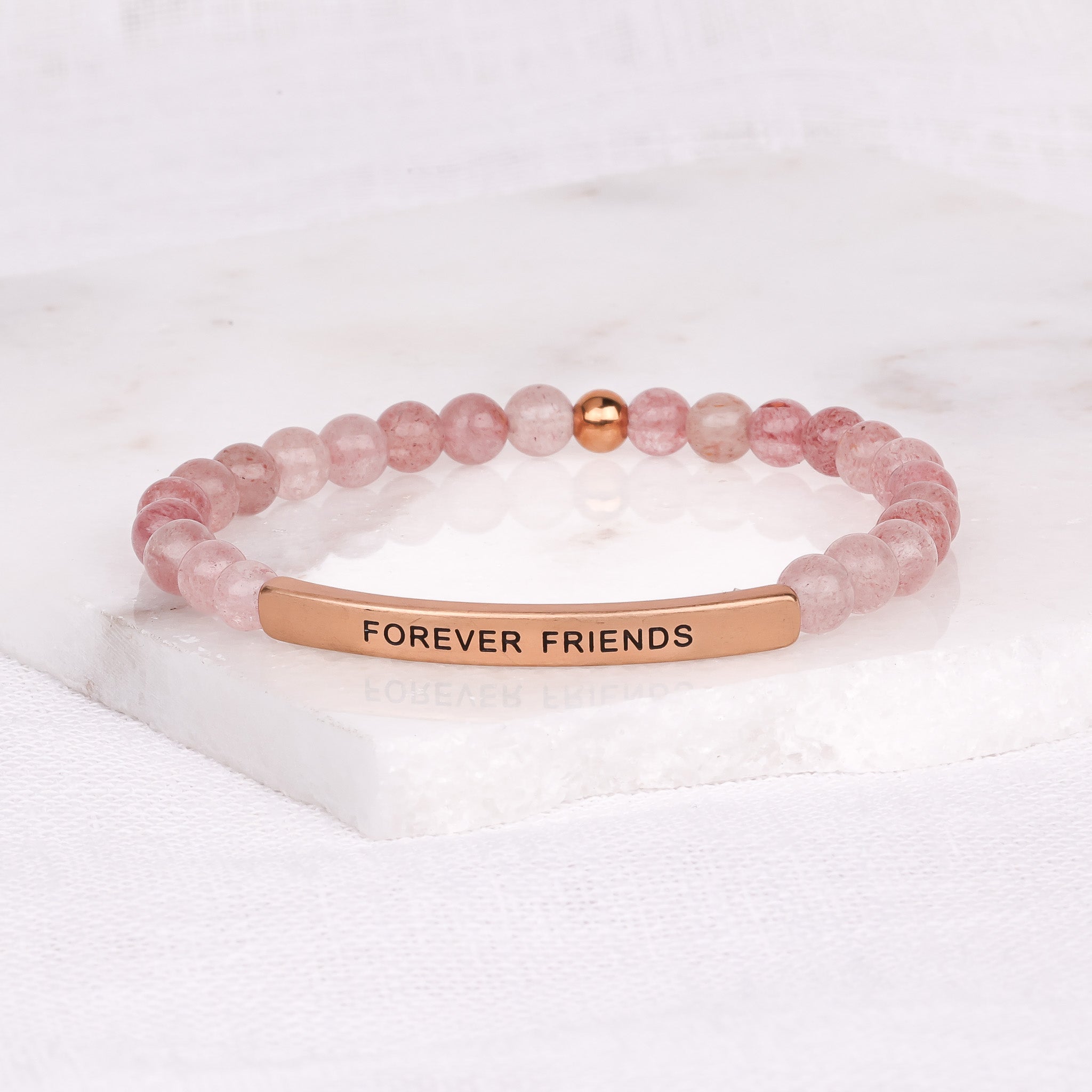 INSPIRE Rose Gold Friendship Bracelet