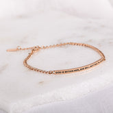 GOD IS WITHIN HER, SHE WILL NOT FAIL- DAINTY CHAIN BRACELET - Inspiration Co.