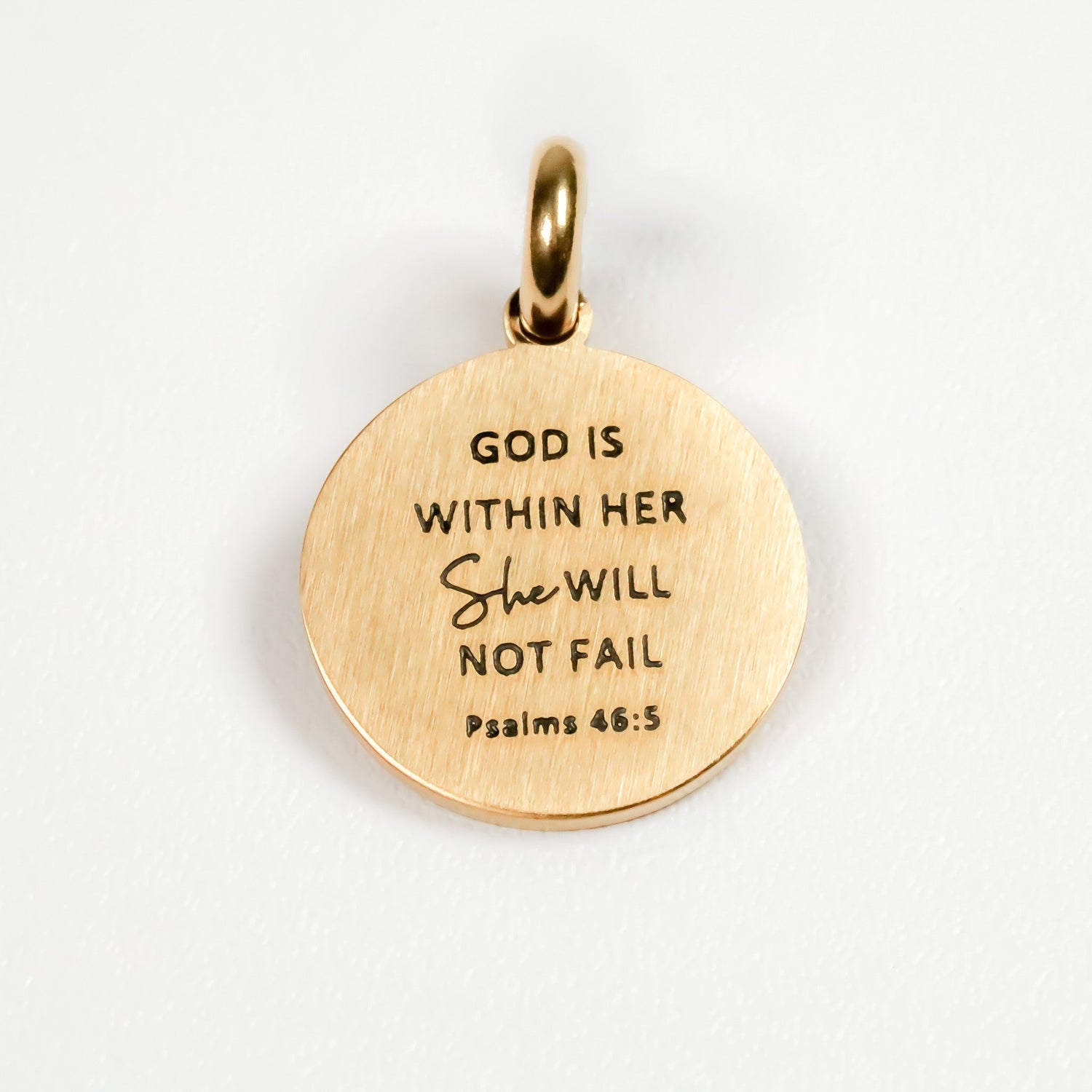 GOD IS WITHIN HER SHE WILL NOT FAIL PENDANT - Inspiration Co.