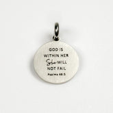 GOD IS WITHIN HER SHE WILL NOT FAIL PENDANT - Inspiration Co.