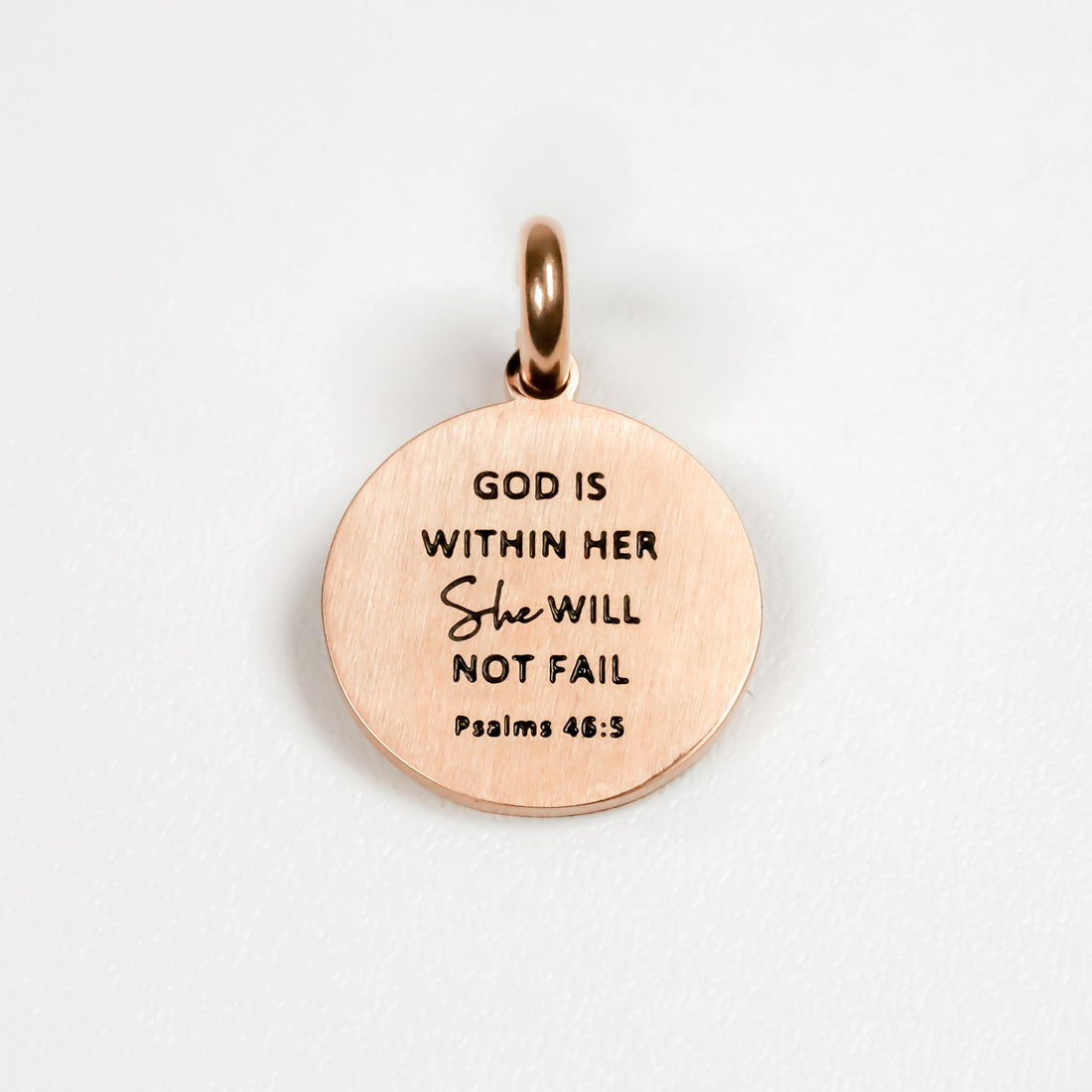 GOD IS WITHIN HER SHE WILL NOT FAIL PENDANT - Inspiration Co.