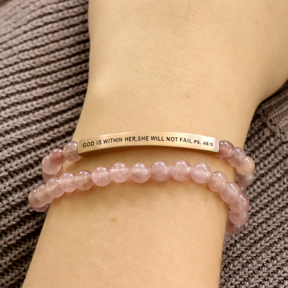 GOD IS WITHIN HER SHE WILL NOT FAIL - Psalms 46:5 - Inspiration Co.