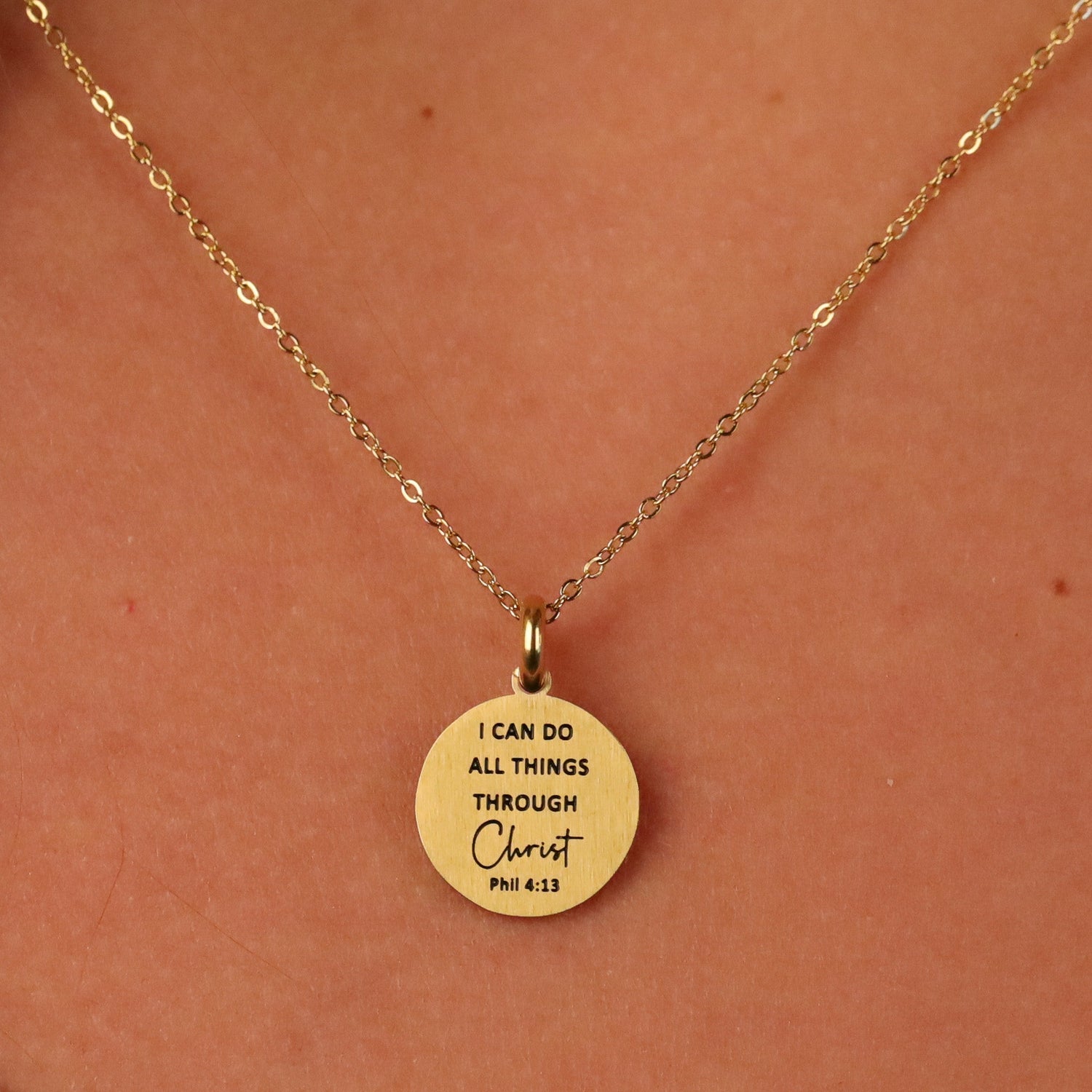 I CAN DO ALL THINGS THROUGH CHRIST PENDANT - Inspiration Co.