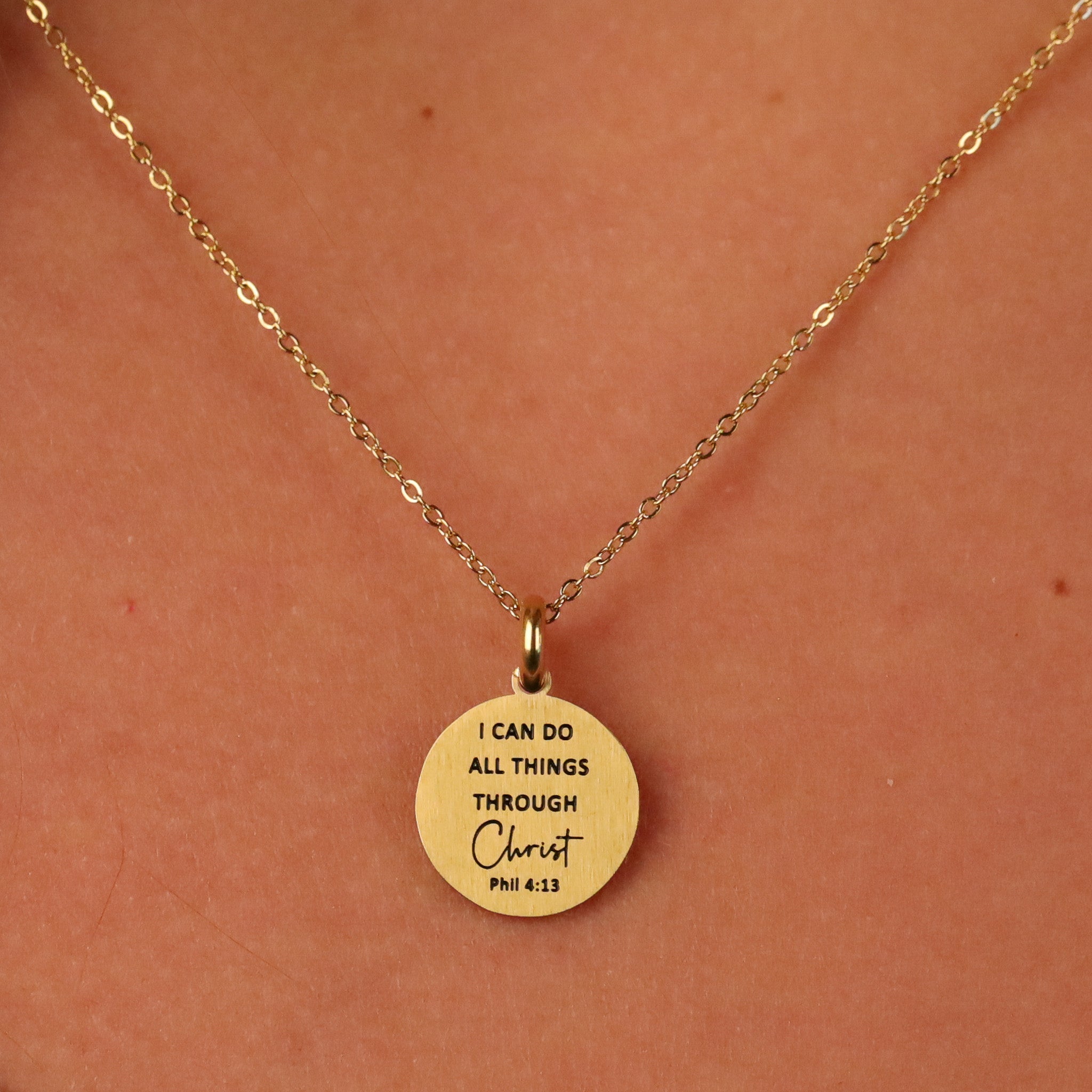 I CAN DO ALL THINGS THROUGH CHRIST PENDANT - Inspiration Co.