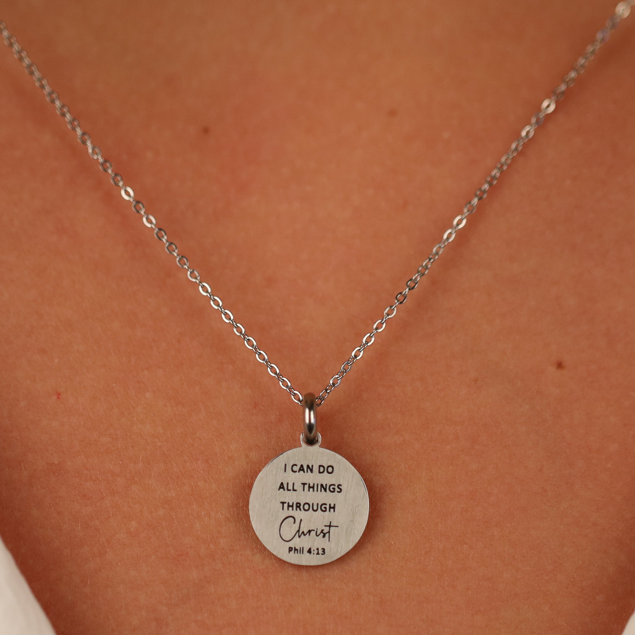 I CAN DO ALL THINGS THROUGH CHRIST PENDANT - Inspiration Co.