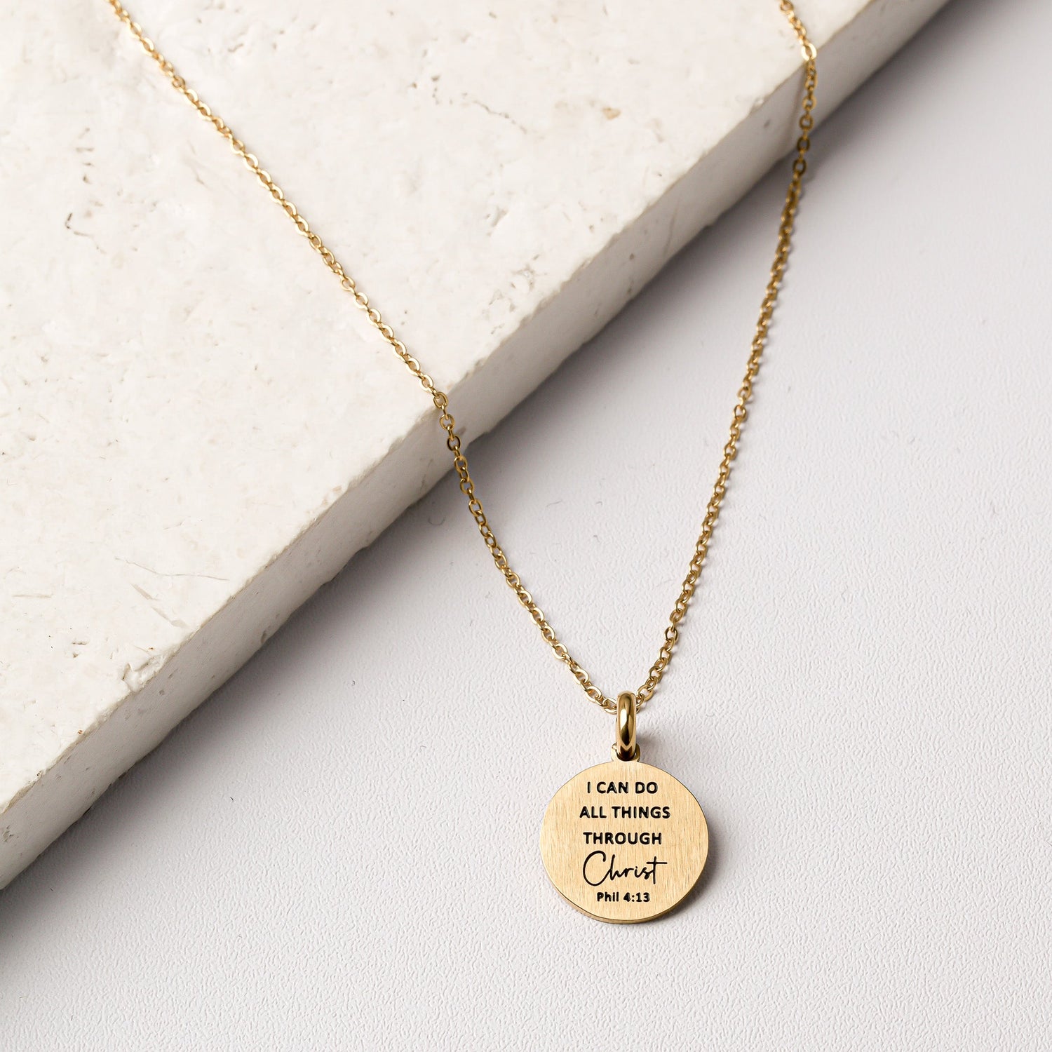 I CAN DO ALL THINGS THROUGH CHRIST PENDANT - Inspiration Co.