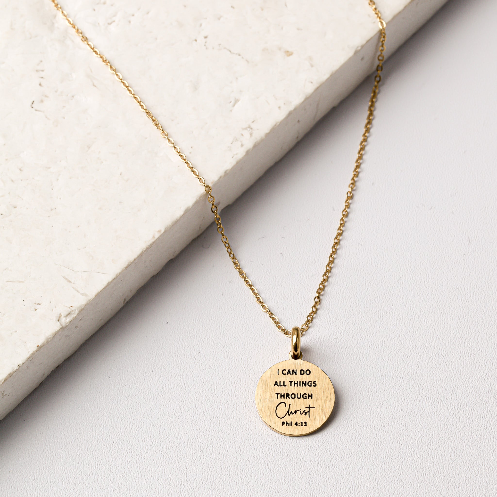 I CAN DO ALL THINGS THROUGH CHRIST PENDANT - Inspiration Co.