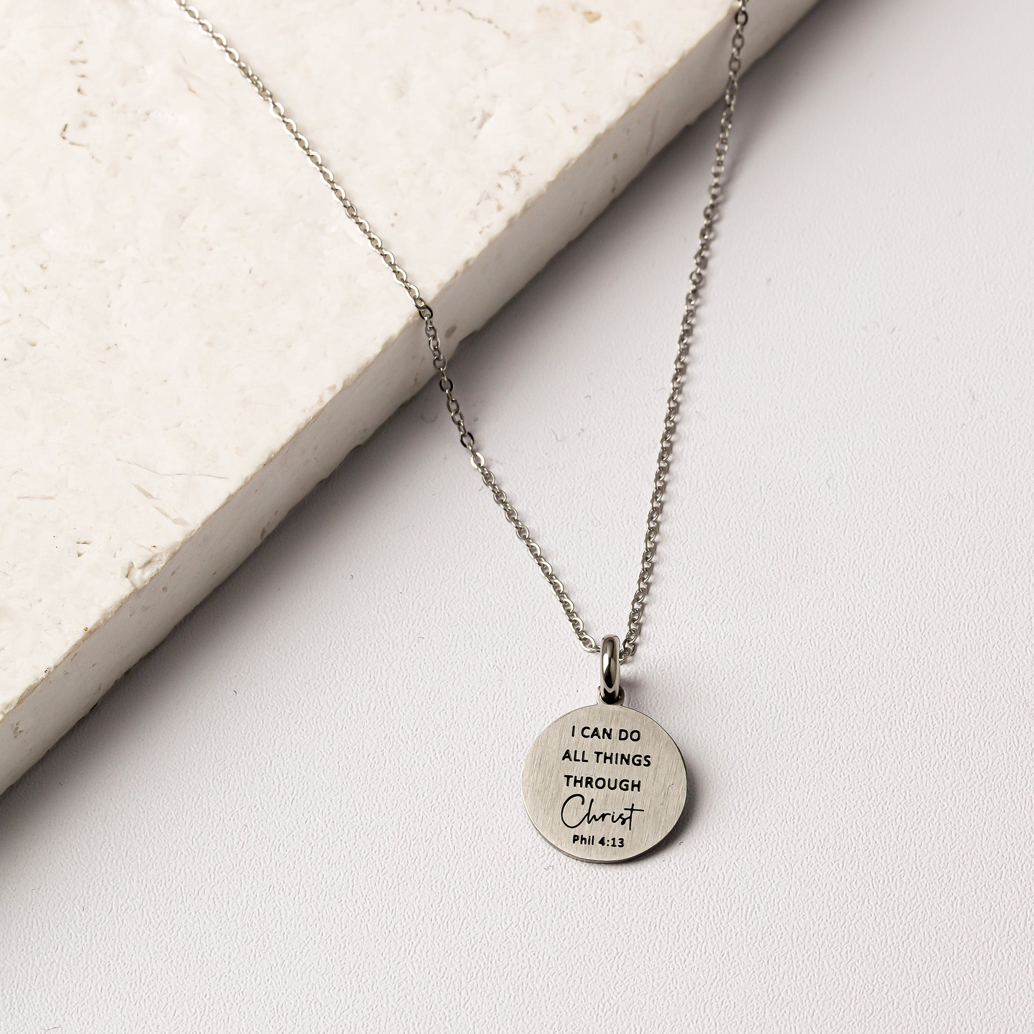 I CAN DO ALL THINGS THROUGH CHRIST PENDANT - Inspiration Co.