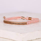 I CAN DO ALL THINGS THROUGH CHRIST ROPE BRACELET - Inspiration Co.