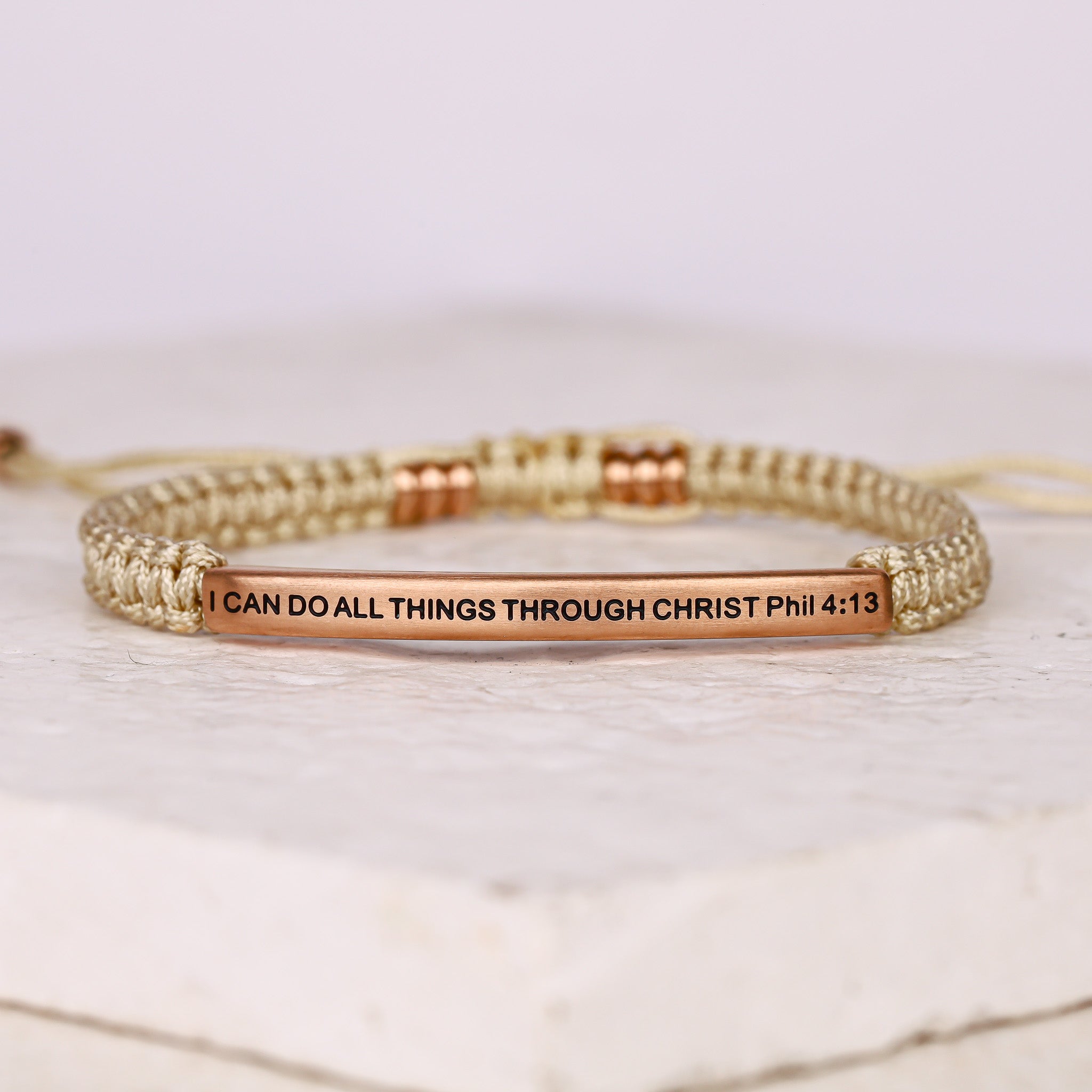 I CAN DO ALL THINGS THROUGH CHRIST ROPE BRACELET – Inspiration Co.