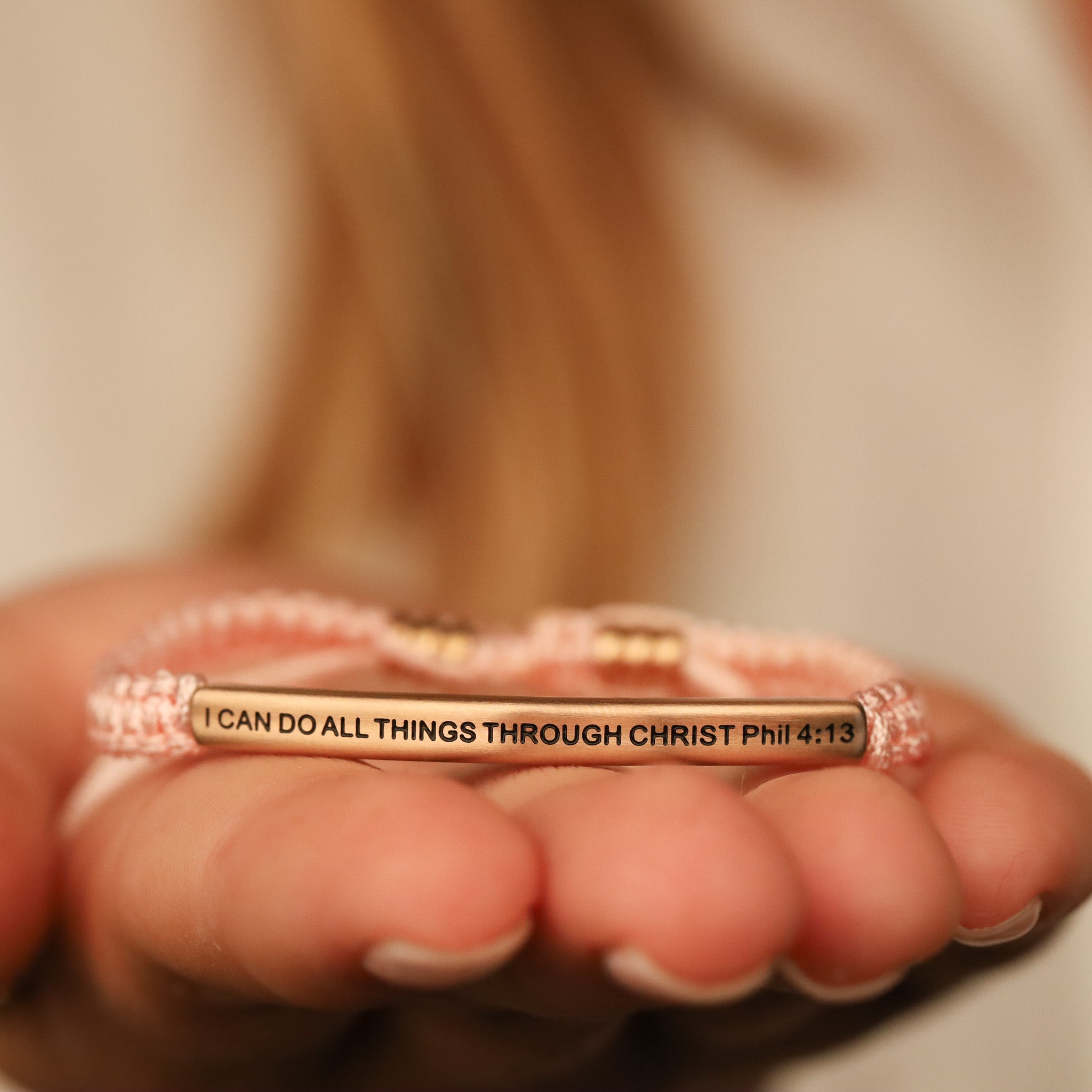 I CAN DO ALL THINGS THROUGH CHRIST ROPE BRACELET - Inspiration Co.