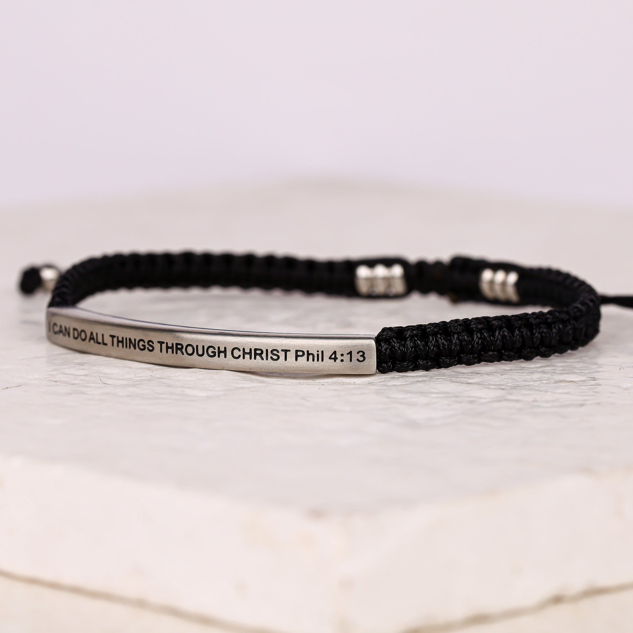 I CAN DO ALL THINGS THROUGH CHRIST ROPE BRACELET - Inspiration Co.