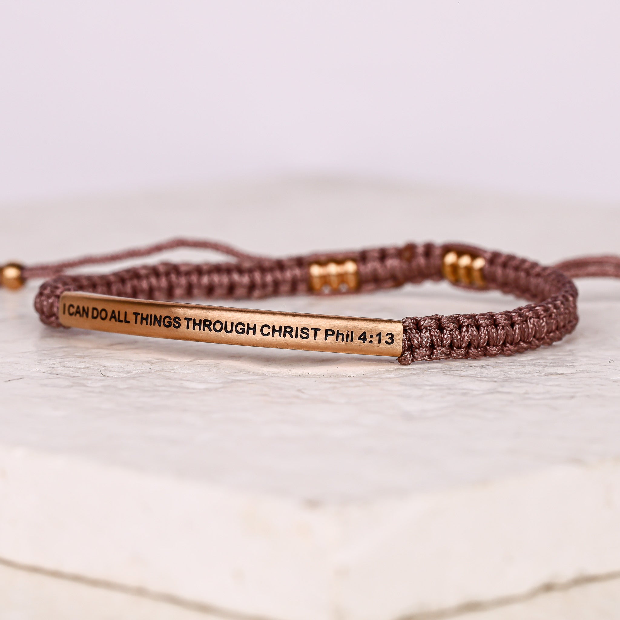 I CAN DO ALL THINGS THROUGH CHRIST ROPE BRACELET - Inspiration Co.