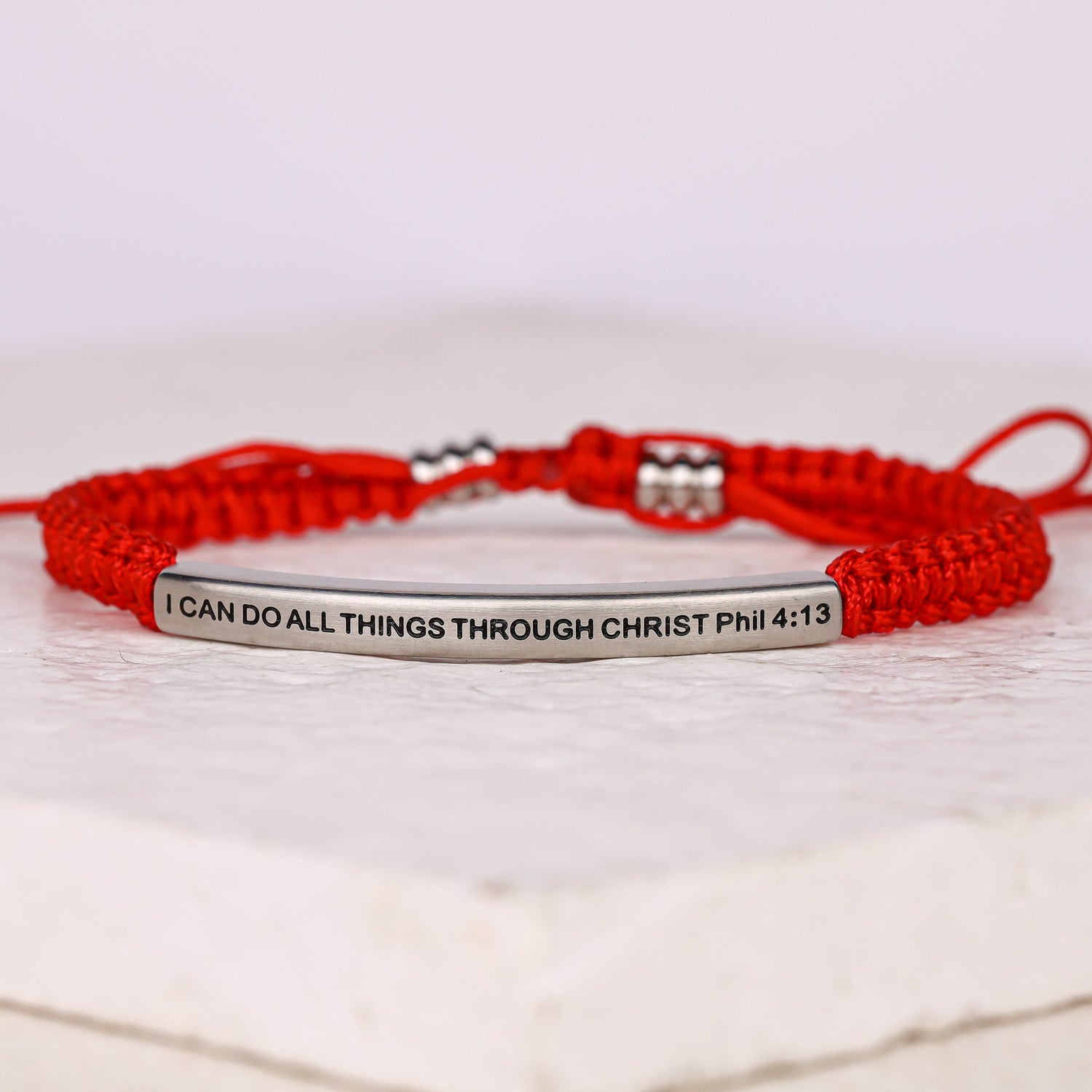 I CAN DO ALL THINGS THROUGH CHRIST ROPE BRACELET - Inspiration Co.