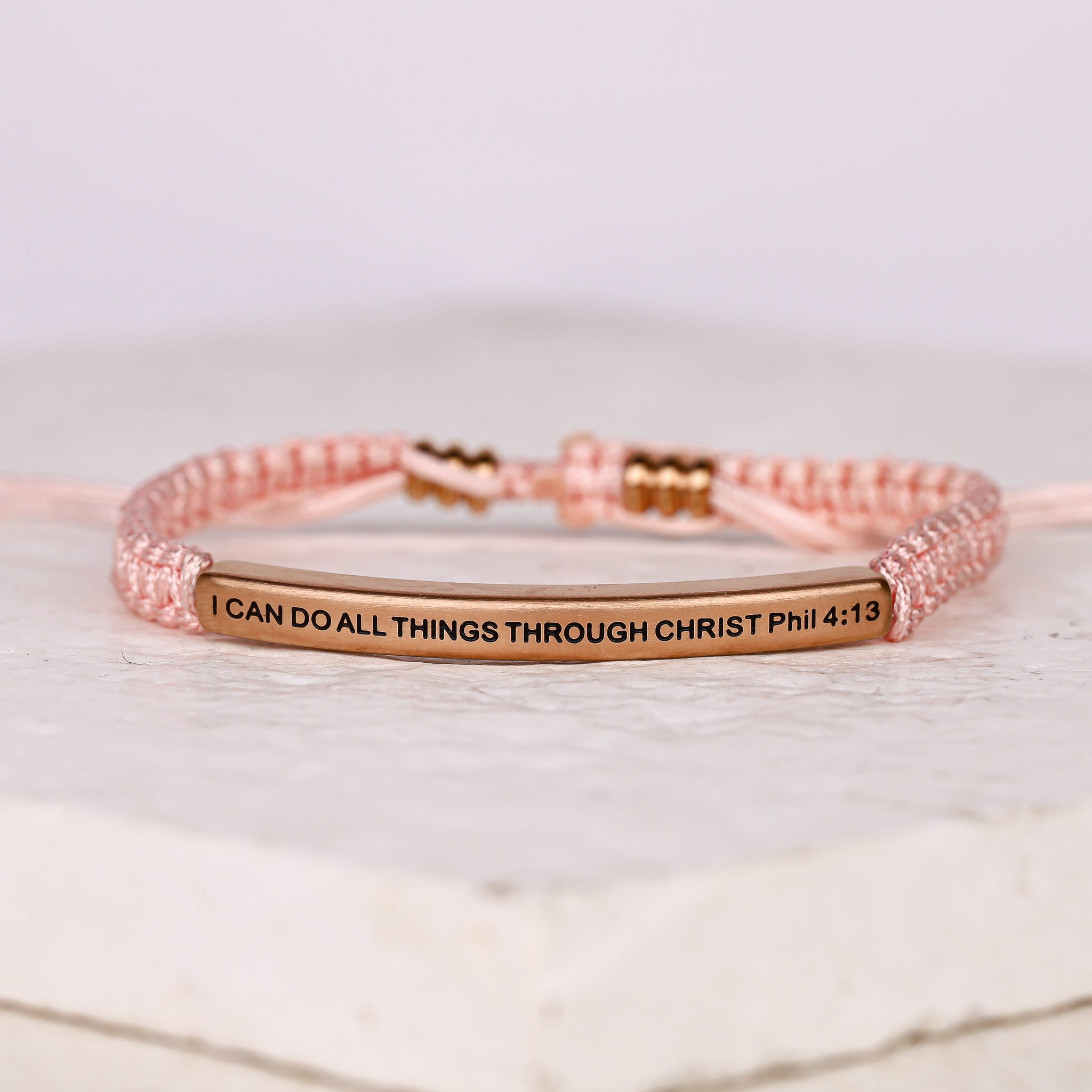 I CAN DO ALL THINGS THROUGH CHRIST ROPE BRACELET - Inspiration Co.