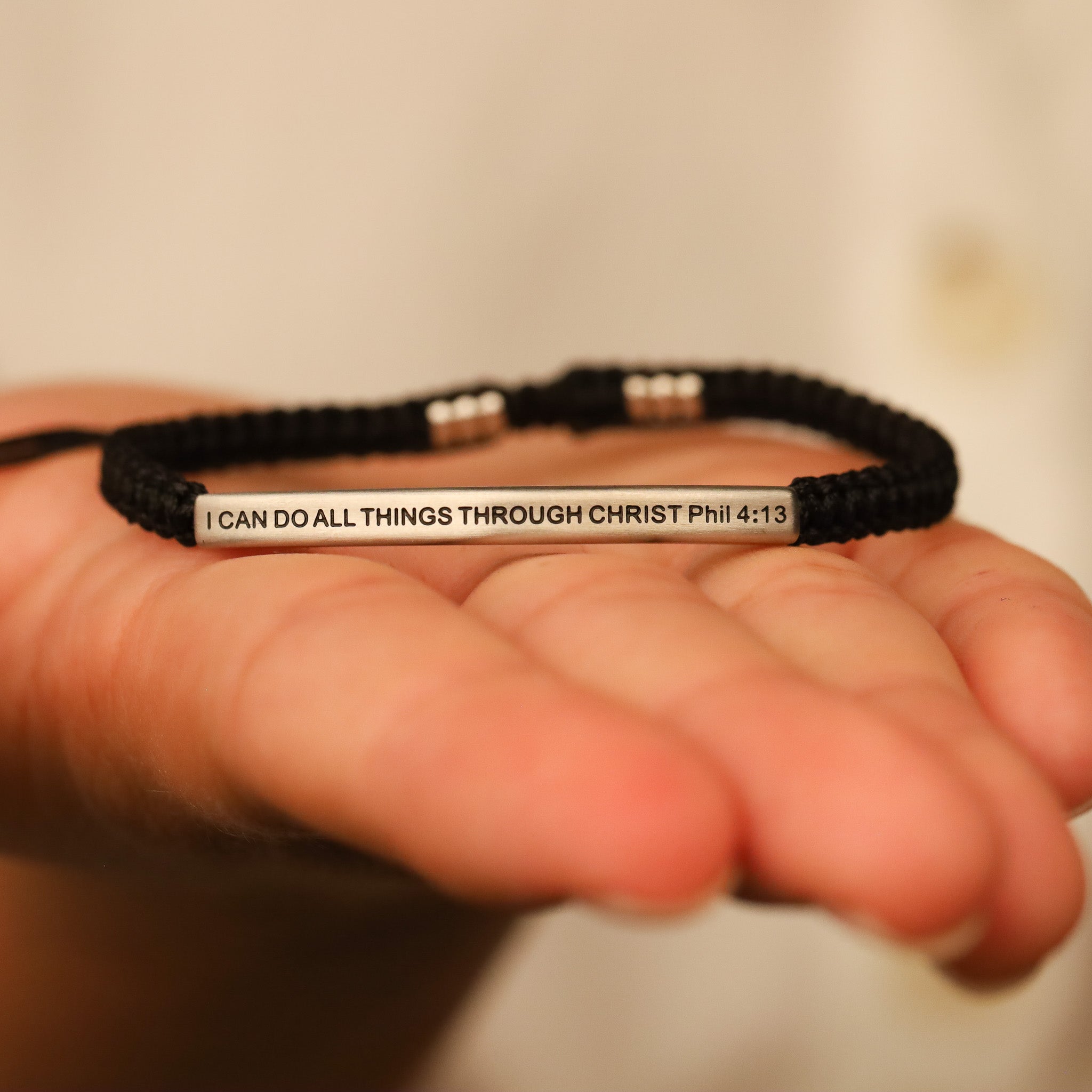 I CAN DO ALL THINGS THROUGH CHRIST ROPE BRACELET - Inspiration Co.