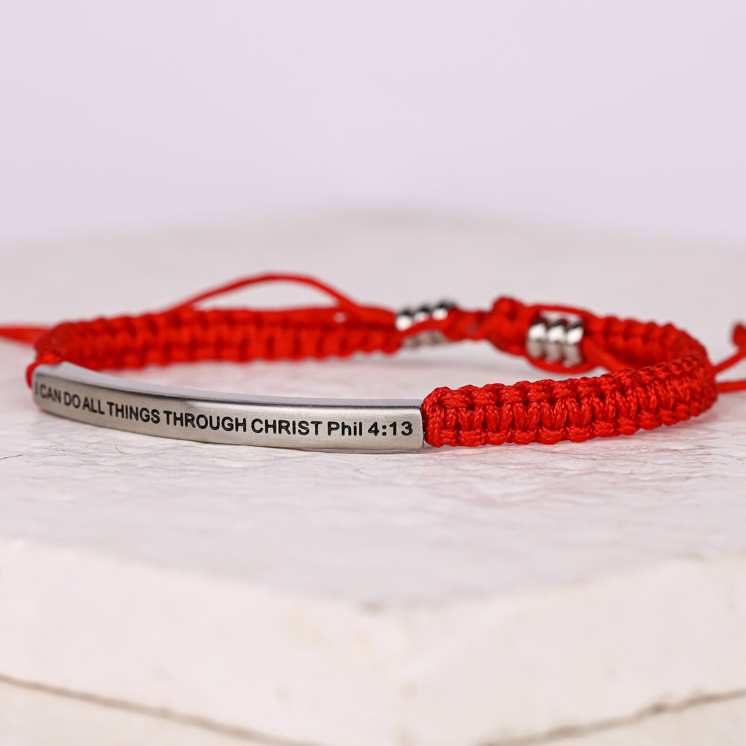 I CAN DO ALL THINGS THROUGH CHRIST ROPE BRACELET - Inspiration Co.