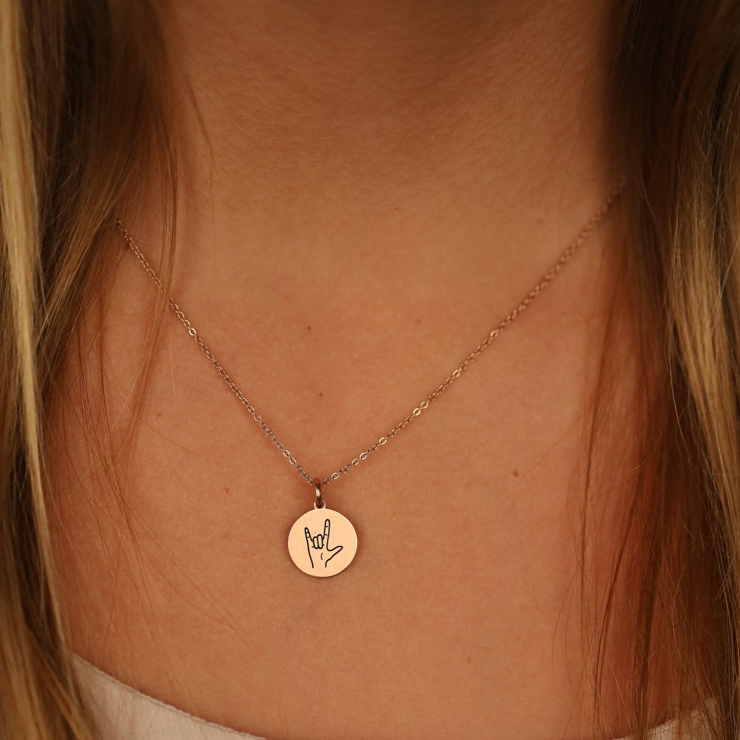 I LOVE YOU SYMBOL PENDANT - Inspiration Co.