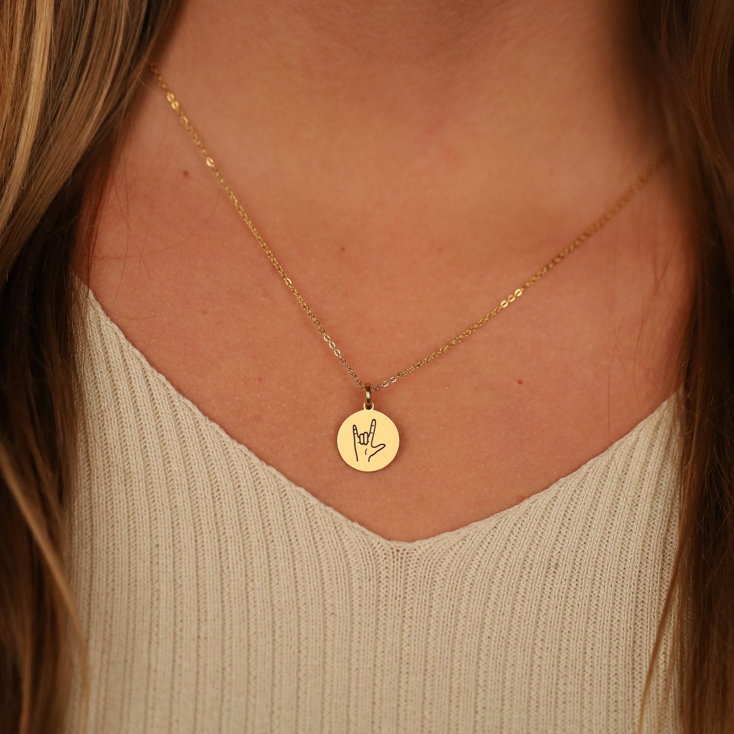 I LOVE YOU SYMBOL PENDANT - Inspiration Co.