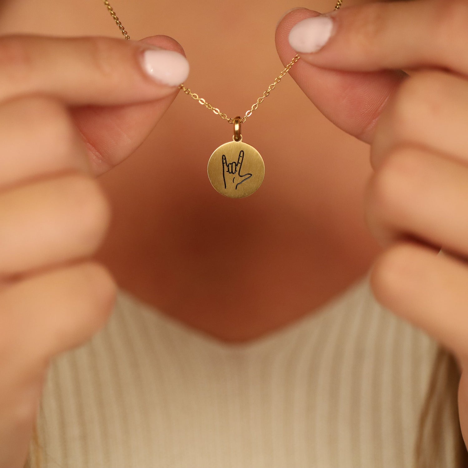 I LOVE YOU SYMBOL PENDANT - Inspiration Co.