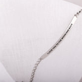 I LOVE YOU TO THE MOON AND BACK- DAINTY CHAIN BRACELET - Inspiration Co.