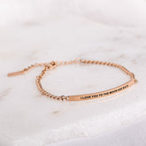 I LOVE YOU TO THE MOON AND BACK- DAINTY CHAIN BRACELET - Inspiration Co.