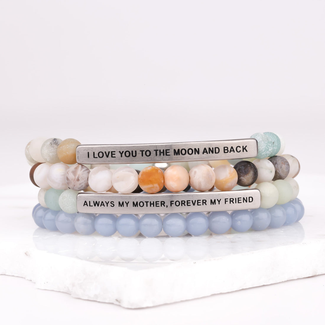 I LOVE YOU TO THE MOON AND BACK GIFT SET - AMAZONITE - Inspiration Co.